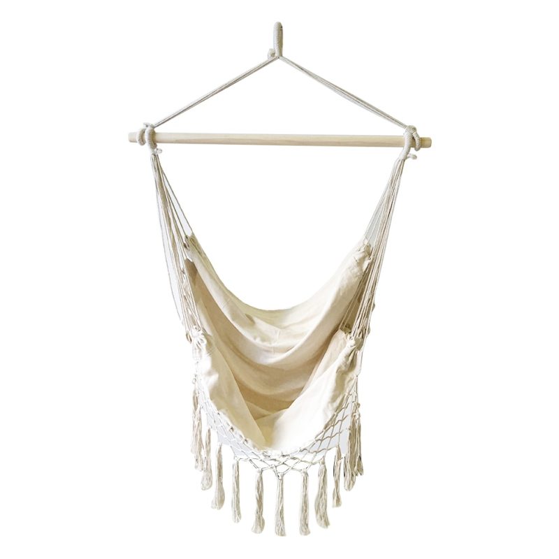 Boho Hanging Chair Rope Hammock - Image 5