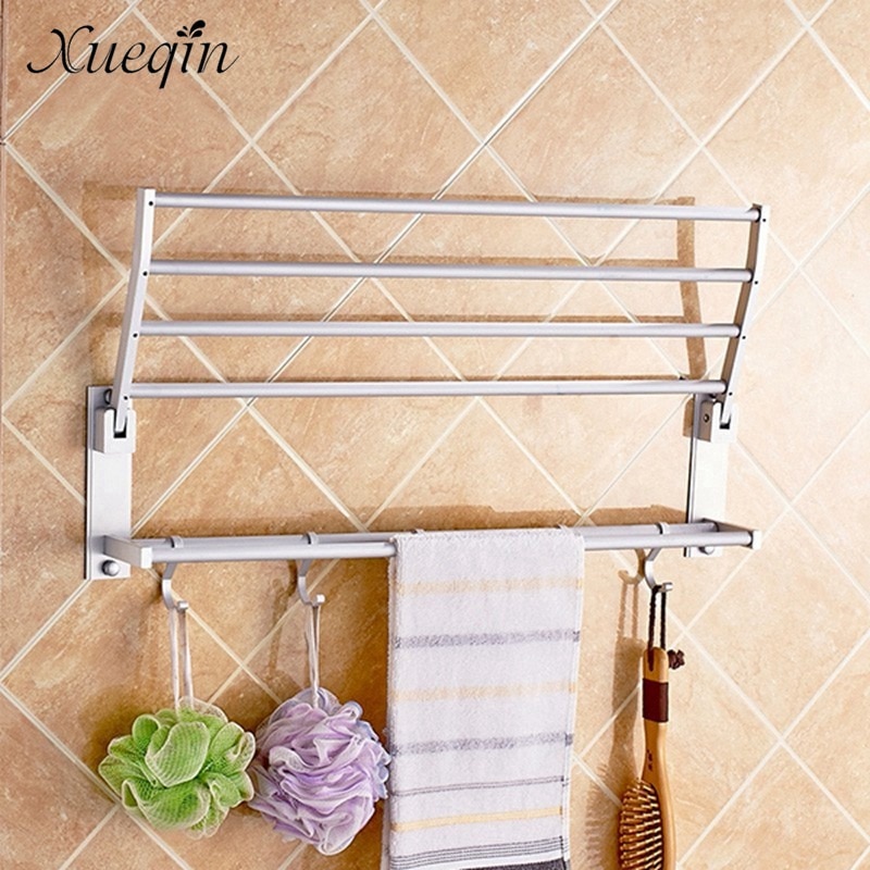Bathroom Towel Shelf Clothes Rack - Image 3
