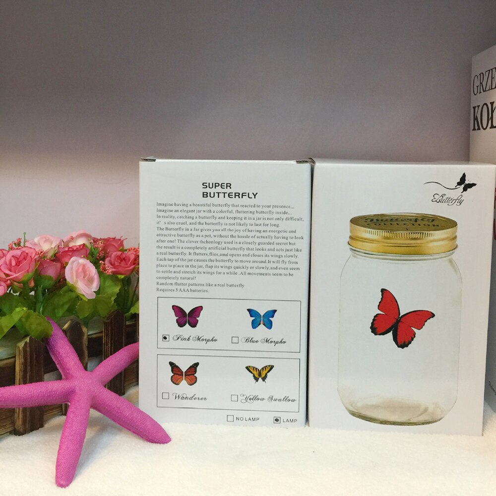 Butterfly Jar LED Novelty Decor
