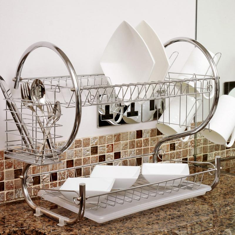 2 Tiers Dish Rack Organizer - Image 6