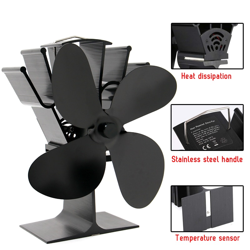 Fireplace Fan 4-Blade Heater - Image 4