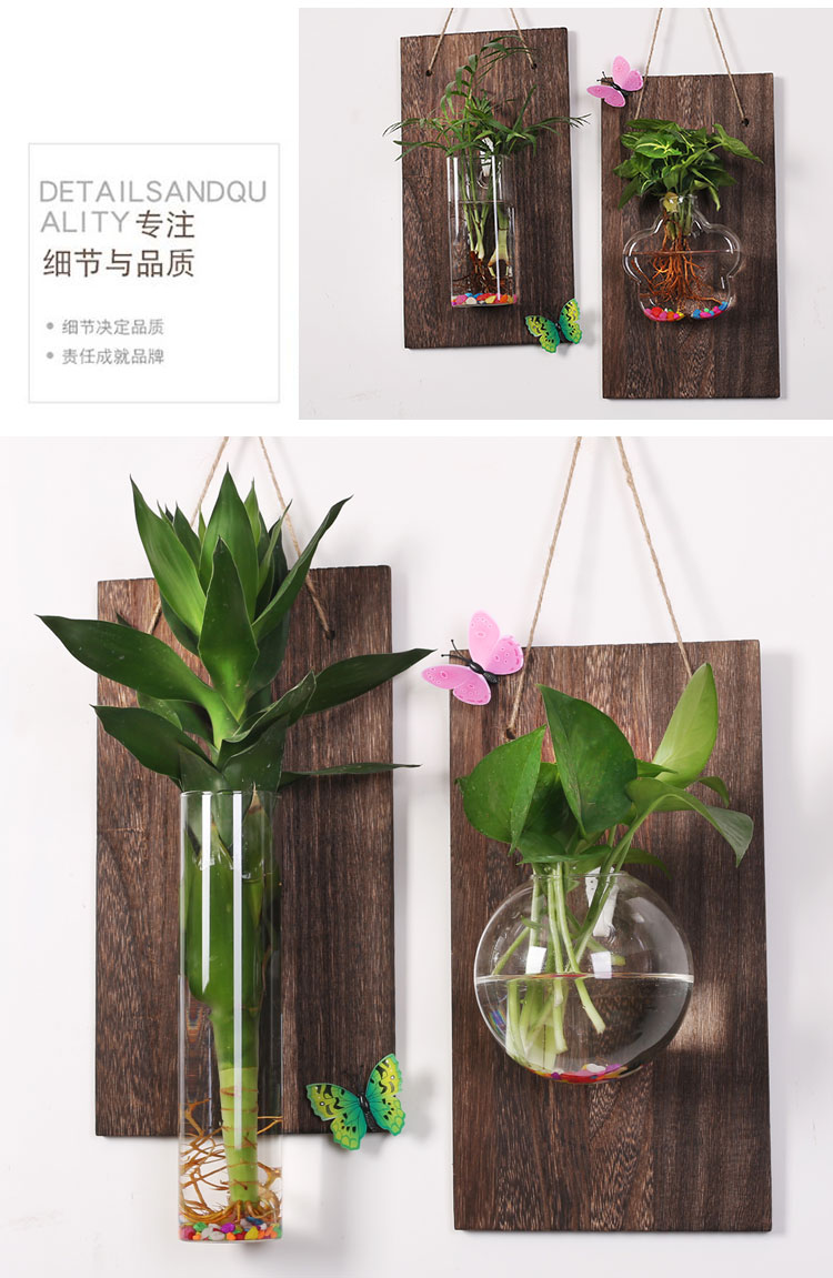 Glass Plant Pots Wall Vase - Image 2