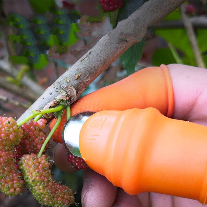 Gardening Thumb Knife Silicone Finger Glove - Image 5
