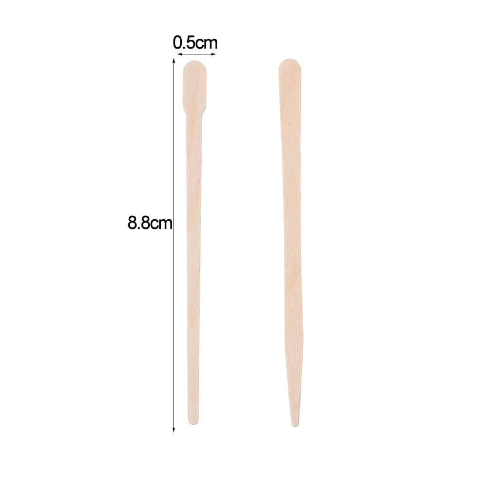 Disposable Wooden Wax Sticks (100pcs)
