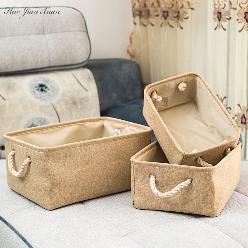 Cloth Storage Basket Linen Box - Image 6