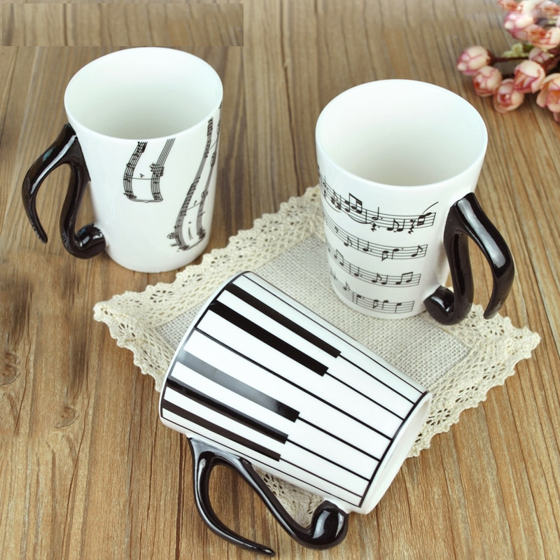 Ceramic Coffee Mugs Piano Musical Note - Image 5