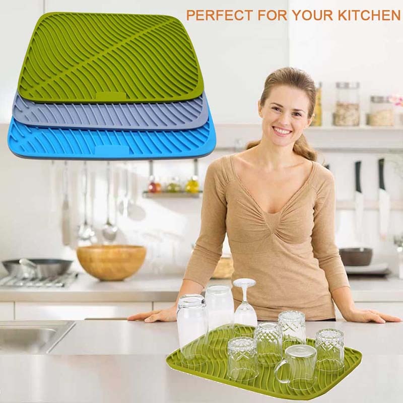 Dish Drying Mat Silicone Counter Mat - Image 2
