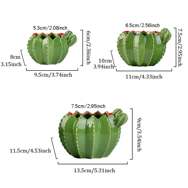 Cactus Pot Ceramic Home Decor - Image 5