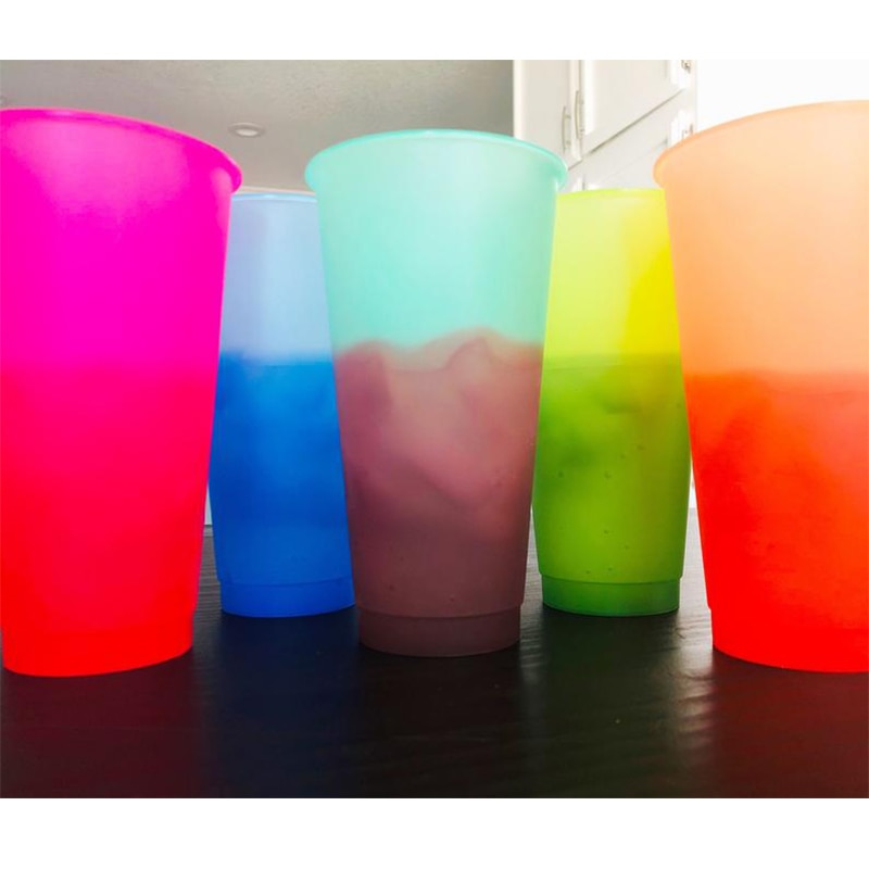 Color Changing Tumblers with Straw (5 pcs) - Image 2