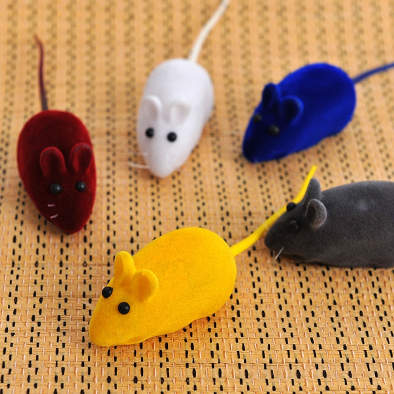 Cat Chew Toys Random Color Mouse Toys (5 pcs) - Image 5