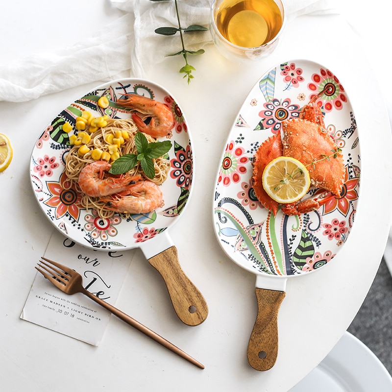 Ceramic Dinner Plate with Handle - Image 5
