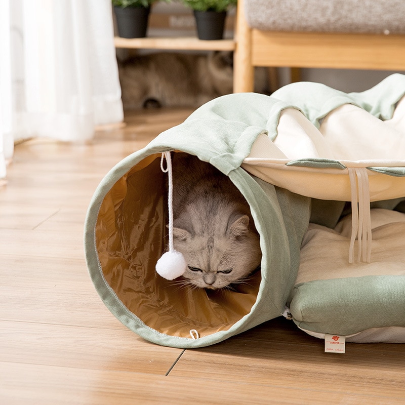Cat Tunnel Bed Foldable Play Tunnel - Image 2