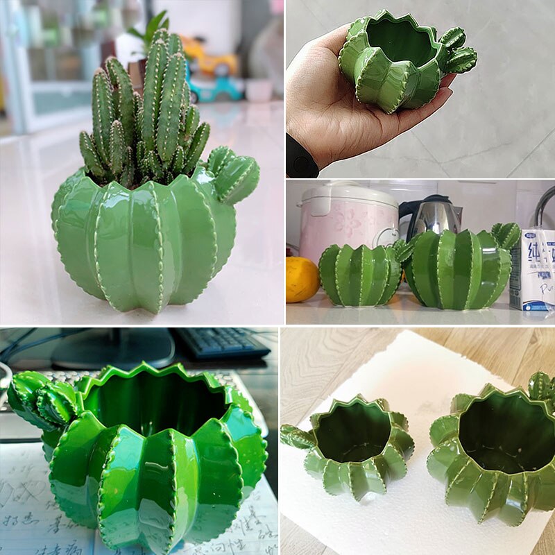 Cactus Pot Ceramic Home Decor - Image 4
