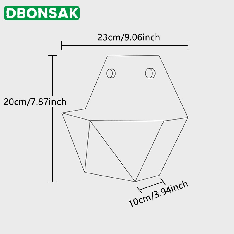 Geometric Plant Pot Wall-Mount Planter - Image 5