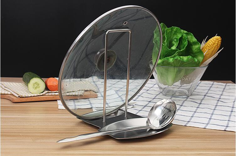 2-in-1 Stainless Steel Pot Lid Holder - Image 5