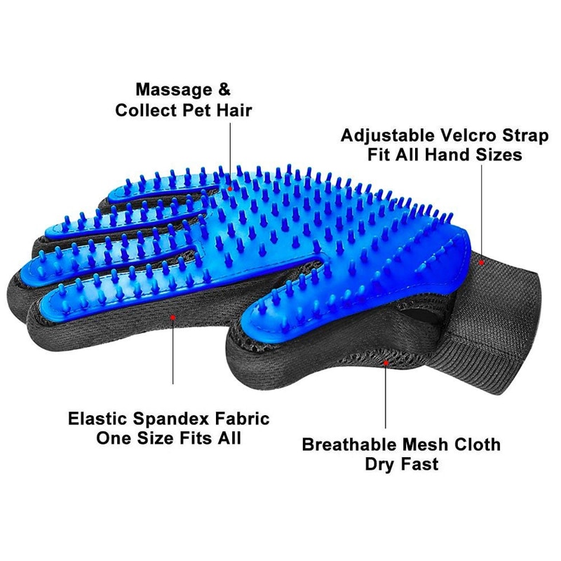 De-shedding Glove Pet Grooming Tool - Image 3