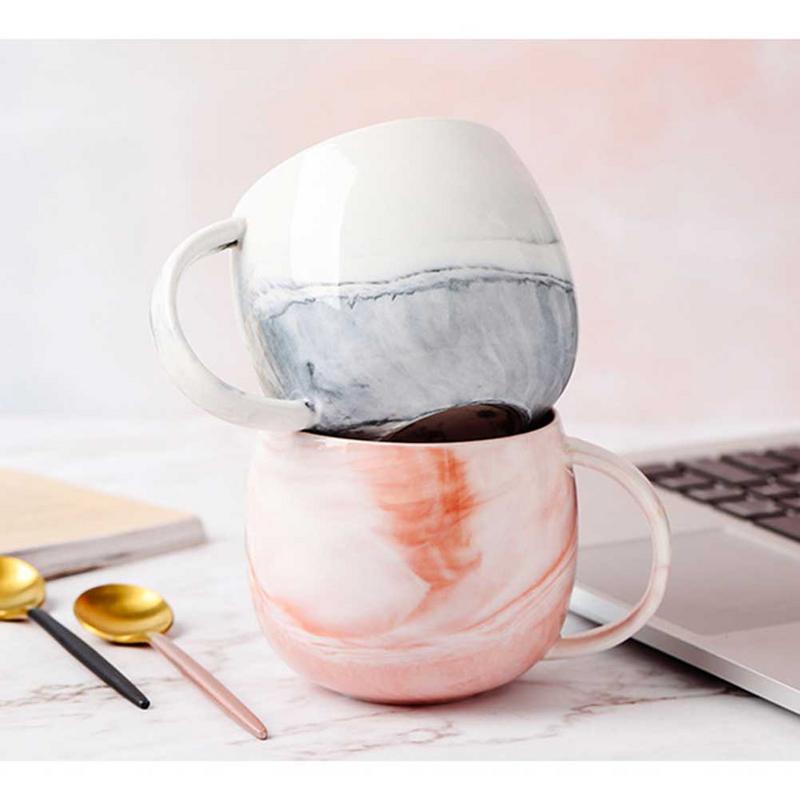 Ceramic Cup With Marble Pattern - Image 5