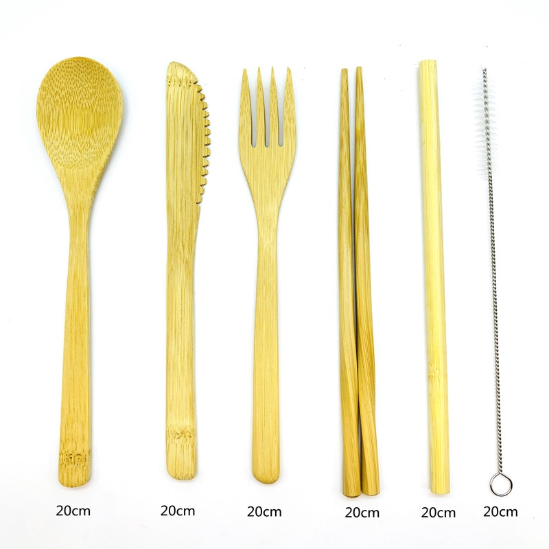 Bamboo Flatware Travel Set - Image 5