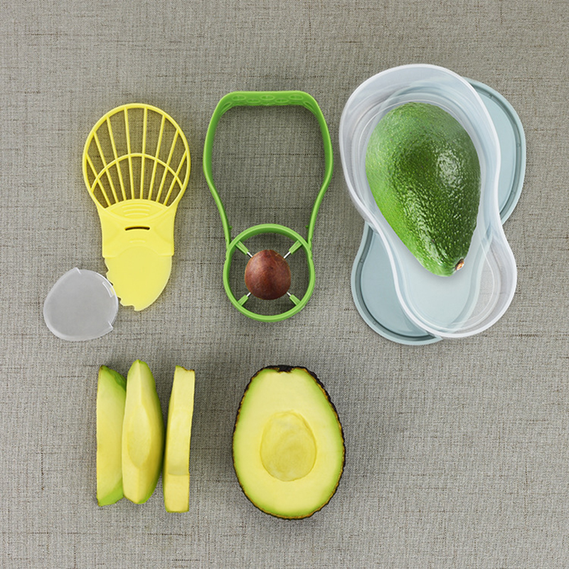 Avocado Cutter Crusher Corer and Storage Set - Image 6