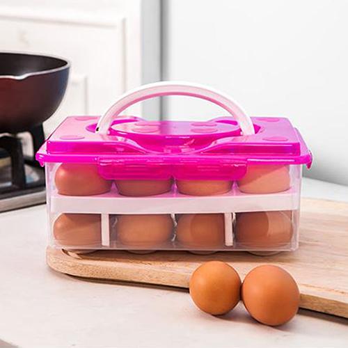 24 Grids Plastic Egg Container - Image 4