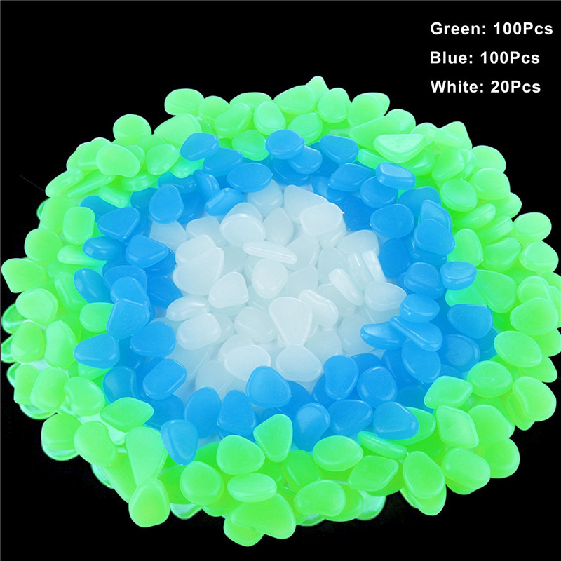Glow In The Dark Pebbles 100PC Set - Image 2