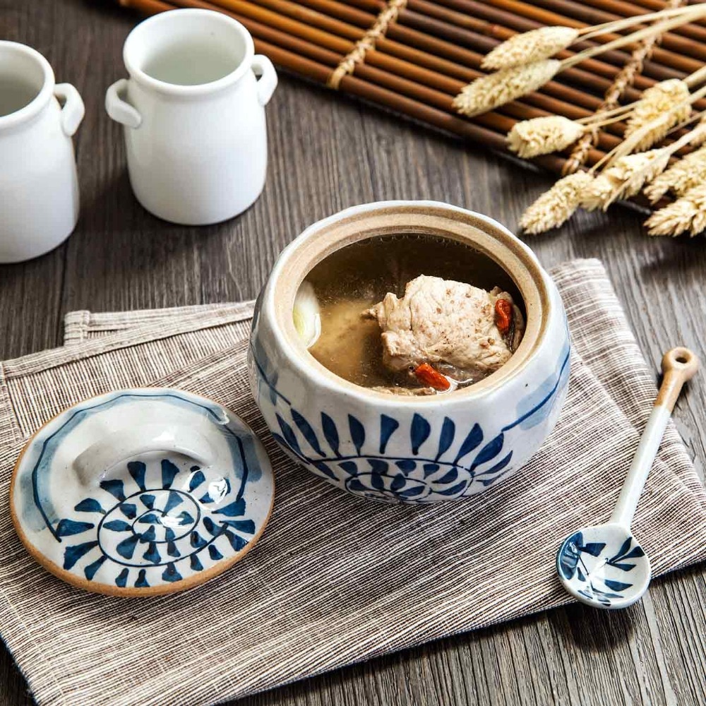 Ceramic Bowl with Lid Elegant Serving Bowl - Image 4