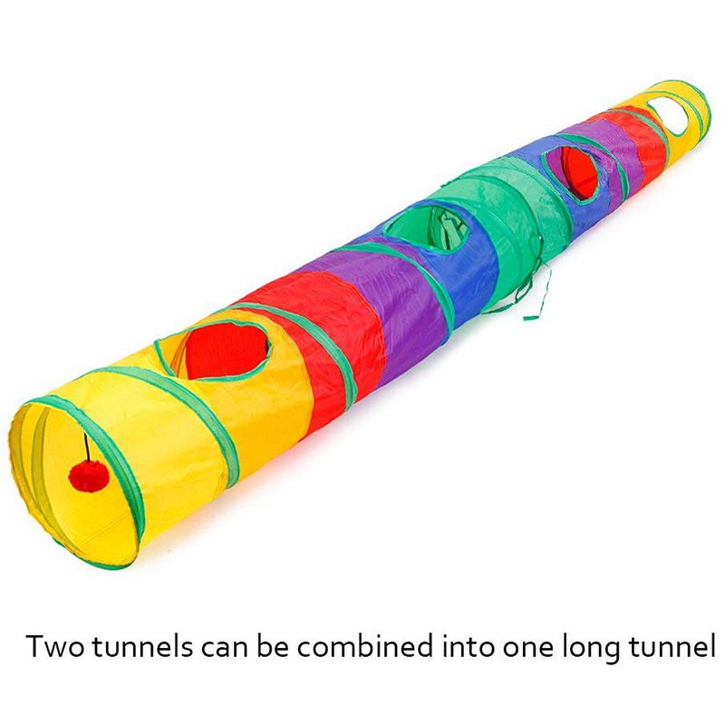 Cat Toy Tunnel Collapsible Play Tunnel - Image 2