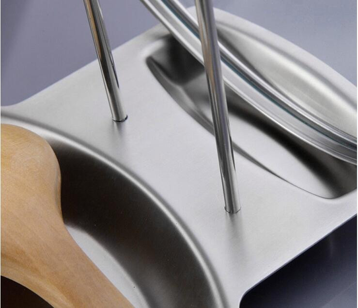 2-in-1 Stainless Steel Pot Lid Holder - Image 2