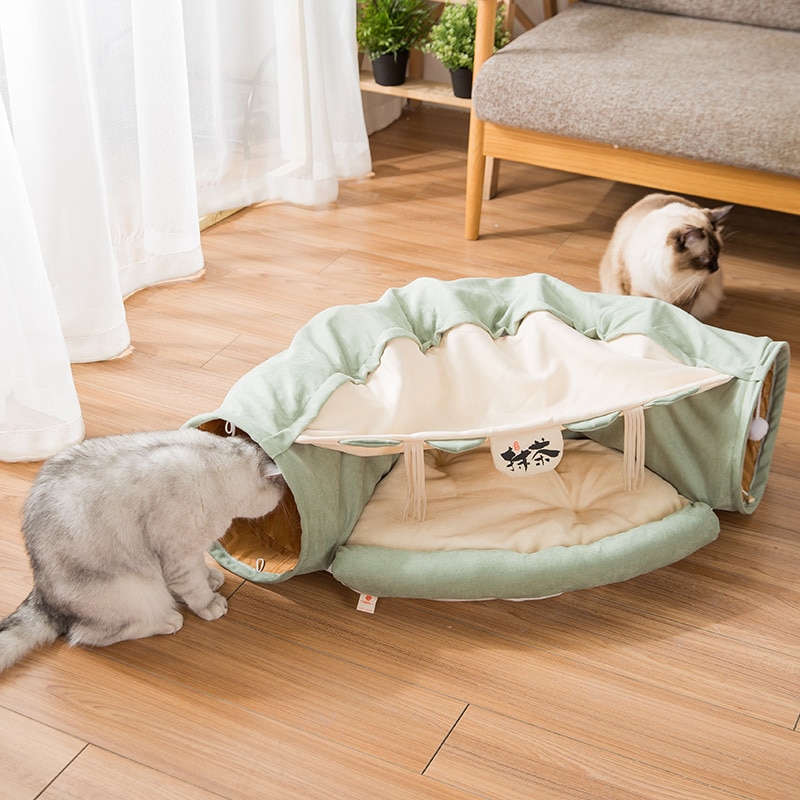 Cat Tunnel Bed Foldable Play Tunnel - Image 3
