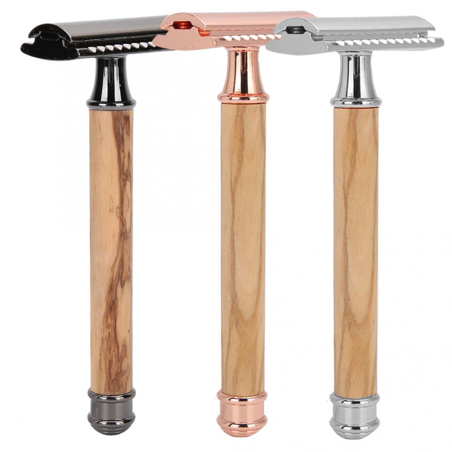 Close-Fitting Manual Wooden Razor - Image 4