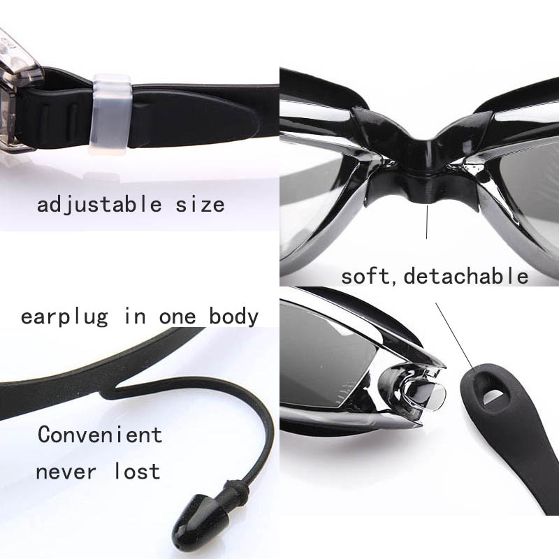 Adult Swimming Goggles Anti-Fog Glasses - Image 4