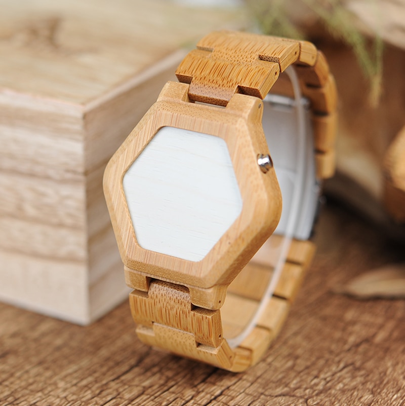 Digital Wooden Watch for Men - Image 2