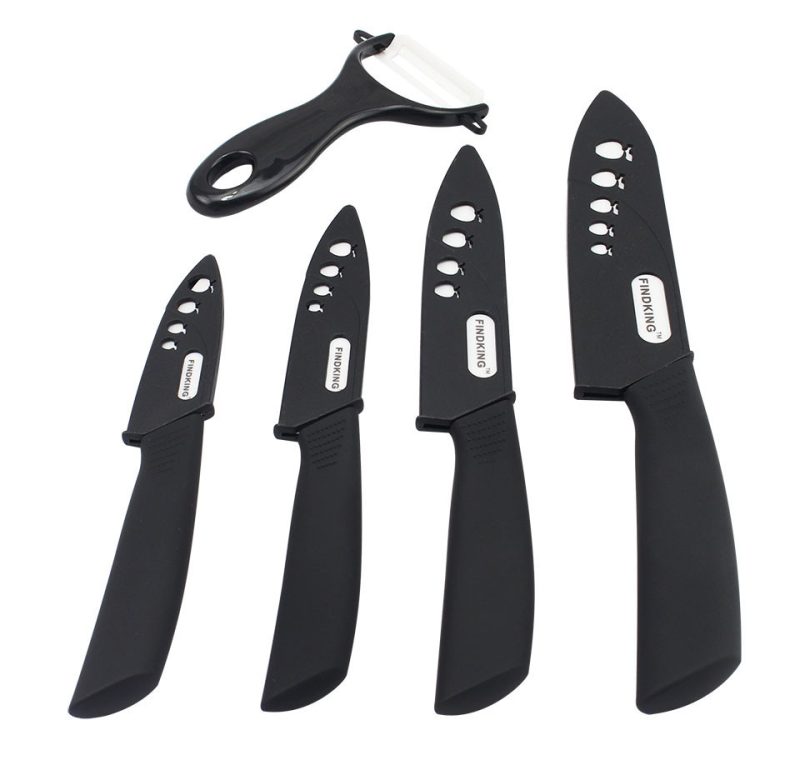 9 Pc Ceramic Knife set-3 4 5 6 inch Knives With Peeler and Covers - Image 5