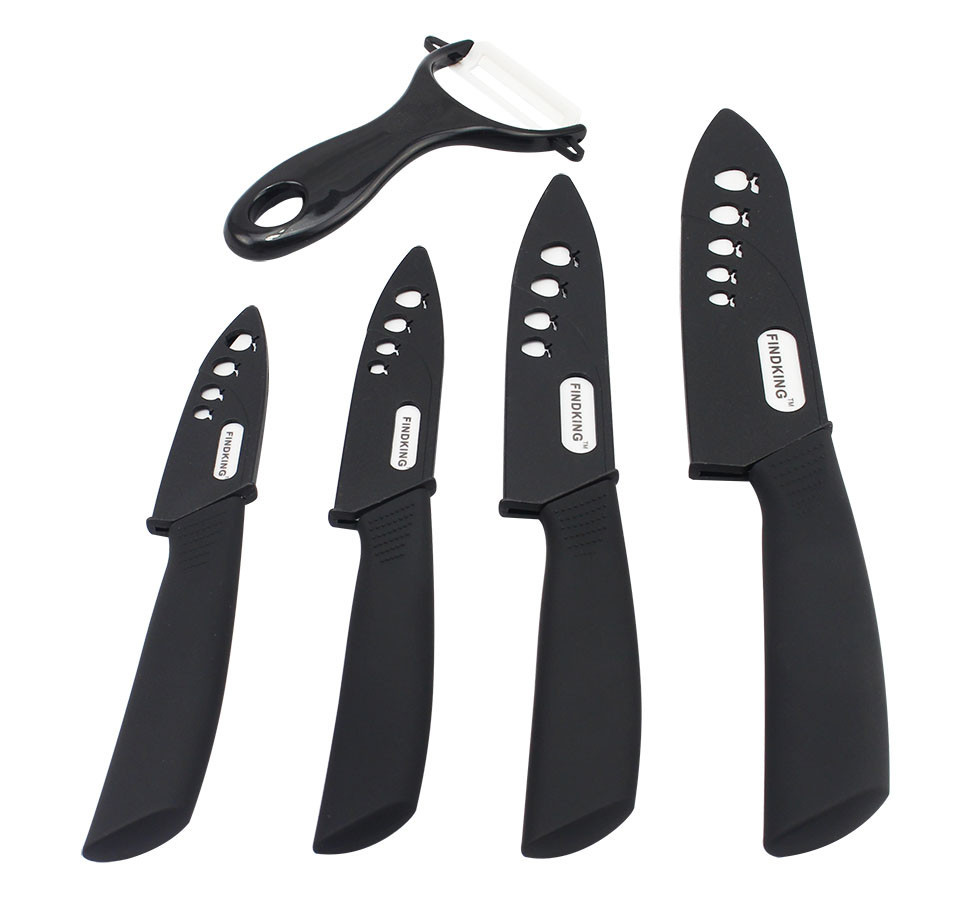 9 Pc Ceramic Knife set-3 4 5 6 inch Knives With Peeler and Covers - Image 5