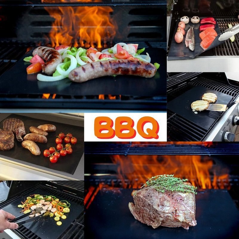 BBQ Grill Sheet Non-Stick Reusable Mat - Image 2