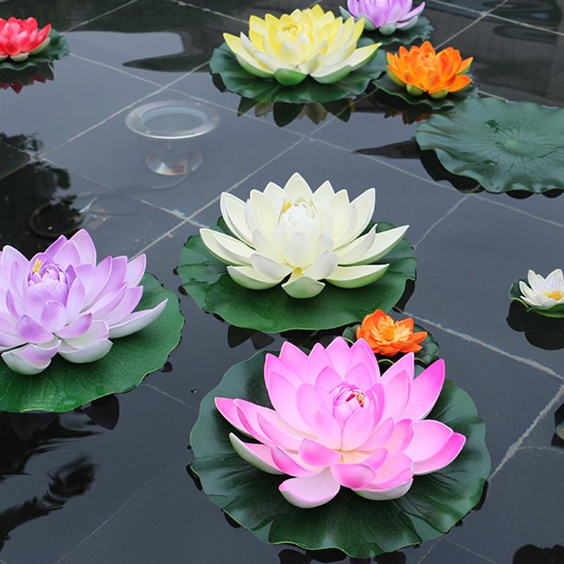 Artificial Water Lilies Pond Decoration (5 Pcs) - Image 6
