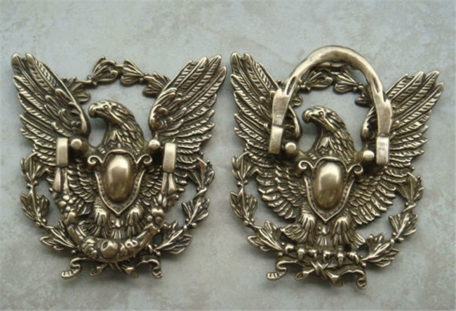 Brass Door Knocker Eagle Design - Image 3