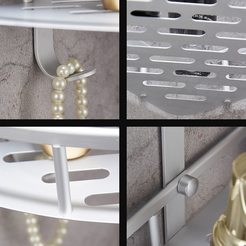 Bathroom Corner Shelf Storage Rack - Image 4