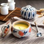 Ceramic Bowl with Lid Elegant Serving Bowl