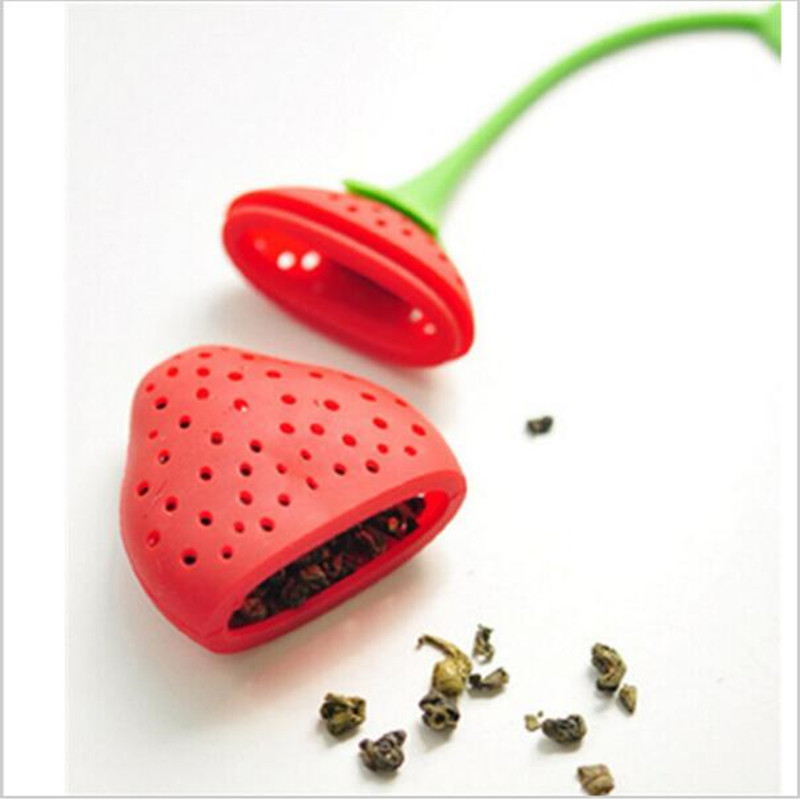 3D Strawberry Shaped Silicone Tea Infuser - Image 2
