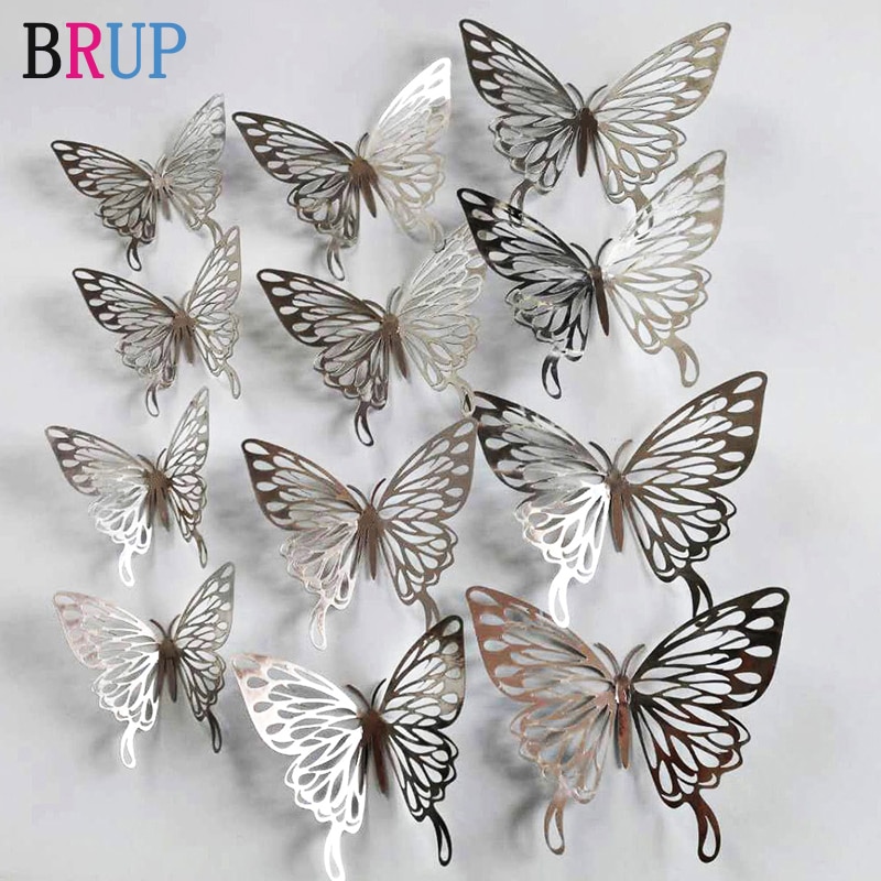 Butterfly 3D Wall Decors Wall Stickers (12Pcs) - Image 5