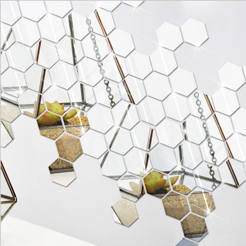 Hexagon Wall Mirrors Stickers (12 Pcs) - Image 6