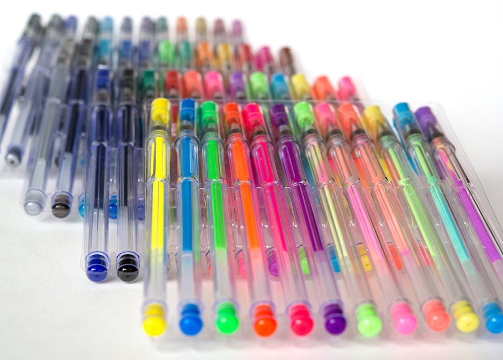 48 pcs Metallic Pastel Neon Glitter Gel Pens - Image 4