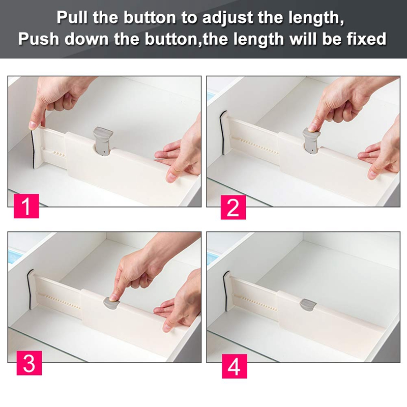 Expandable Drawer Dividers Set (5pcs) - Image 3