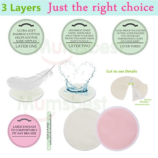 Breast Pad Washable 14pcs - Image 3