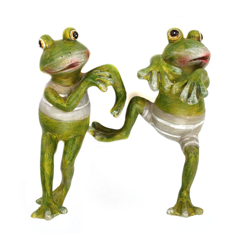 Frog Garden Ornaments Resin Set (4pcs) - Image 2
