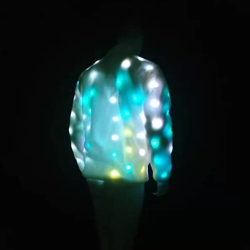 LED Jacket Faux Fur Jacket For Men - Image 5