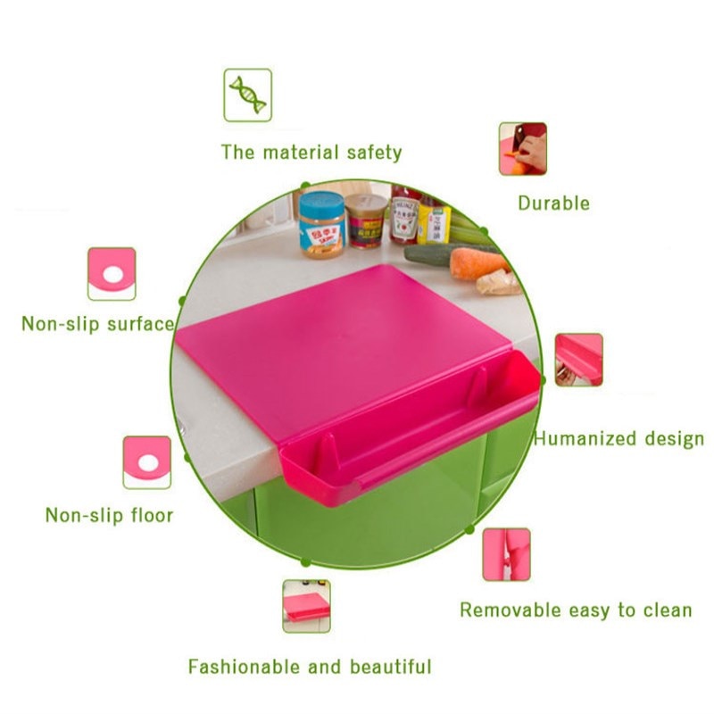 2in1 Plastic Chopping Board Non-Slip Mat - Image 2
