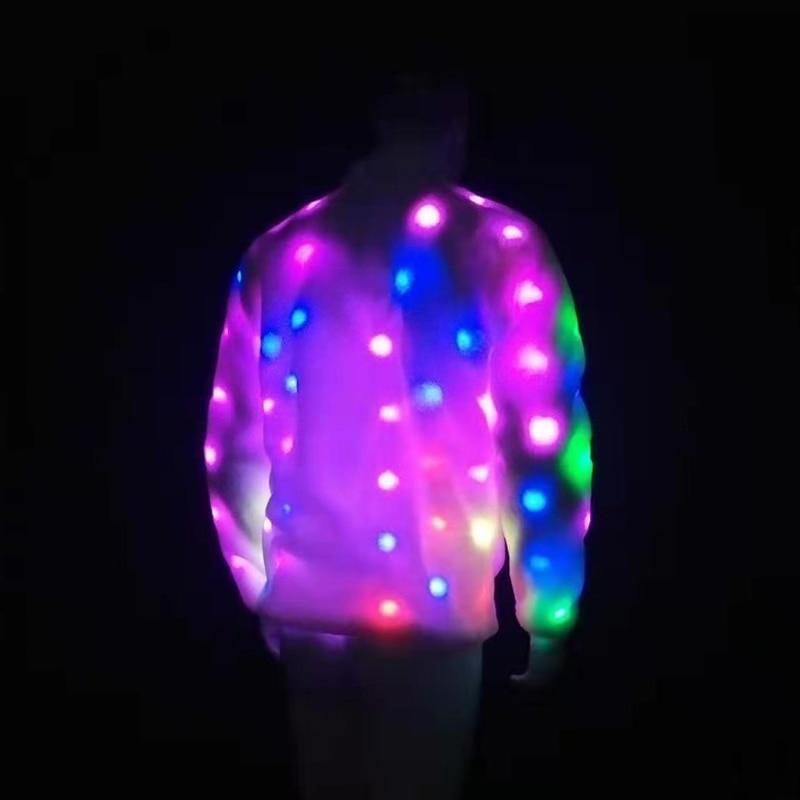 LED Jacket Faux Fur Jacket For Men - Image 6