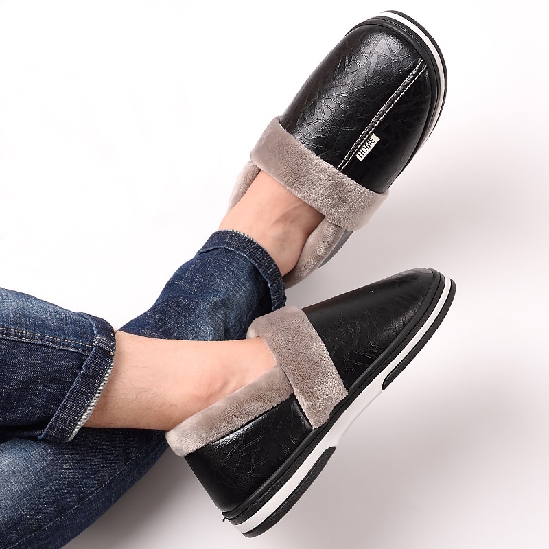 Mens Slippers Indoor Footwear